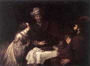 VICTORS, Jan Esther and Haman before Ahasuerus er oil painting reproduction